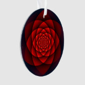 Kaleidoscoop ROOS rood + uw idee Ornament (voorkant)