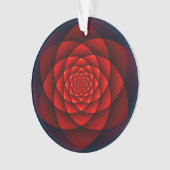 Kaleidoscoop ROOS rood + uw idee Ornament (voorkant)