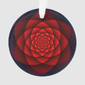 Kaleidoscoop ROOS rood + uw idee Ornament (voorkant)