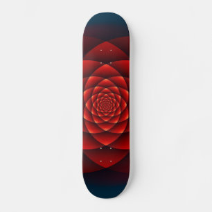 Kaleidoscoop ROOS rood + uw idee Persoonlijk Skateboard