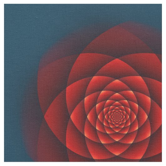 Kaleidoscoop ROOS rood + uw idee Stof (Close Up)
