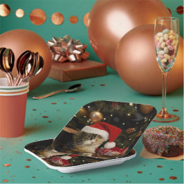 Kaleidoscoop Santa Kitty Papieren Borden Bordje