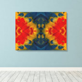 Kaleidoscoop Scarlakarab design Canvas Afdruk (Insitu (Houten vloer))