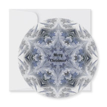 Kaleidoscoop Snowflake Merry Kerstmis Kaart