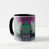 Kaleidoscoop Spiegel Abstract Mok (Voorkant links)
