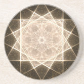 Kaleidoscoop Star en Gold Zandsteen Onderzetter (Voorkant)