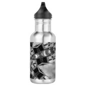 Kaleidoscoop Ster Grijs Waterfles (Rechts)