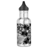 Kaleidoscoop Ster Grijs Waterfles (Links)