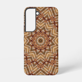Kaleidoscoop Ster Mandala Amber Patroon Samsung Galaxy Hoesje