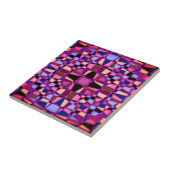 Kaleidoscoop sterpatroon tegeltje (Zijkant)