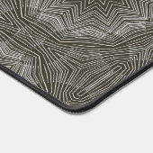 Kaleidoscoop Sterren Zwart en Wit Desk Mats Bureaumat (Hoek)