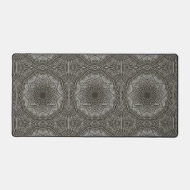 Kaleidoscoop Sterren Zwart en Wit Desk Mats Bureaumat