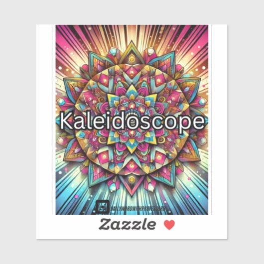 Kaleidoscoop Sticker (Vel)