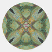 Kaleidoscoop Stickers in Groen (Voorkant)
