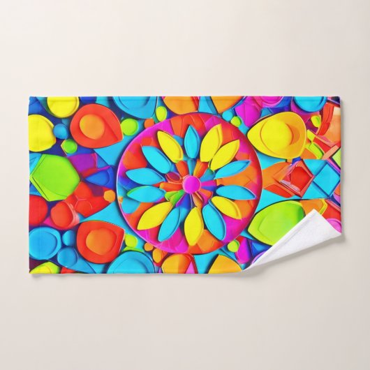 Kaleidoscoop Symfonie Kunstwerk Bad Handdoek (Handdoek)