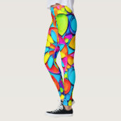 Kaleidoscoop Symfonie Kunstwerk Leggings (Links)
