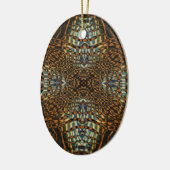 Kaleidoscoop tijgerbont keramisch ornament (Links)