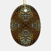 Kaleidoscoop tijgerbont keramisch ornament (Achterkant)