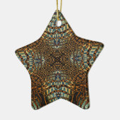 Kaleidoscoop tijgerbont keramisch ornament (Links)