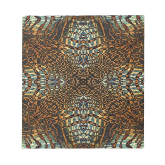 Kaleidoscoop tijgerbont notitieblok (Voorkant)