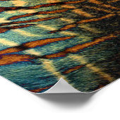 Kaleidoscoop tijgerbont poster (Hoek)