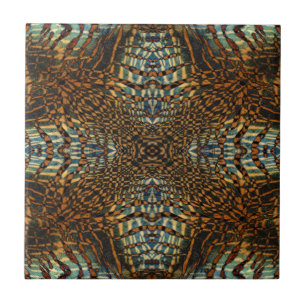 Kaleidoscoop tijgerbont tegeltje