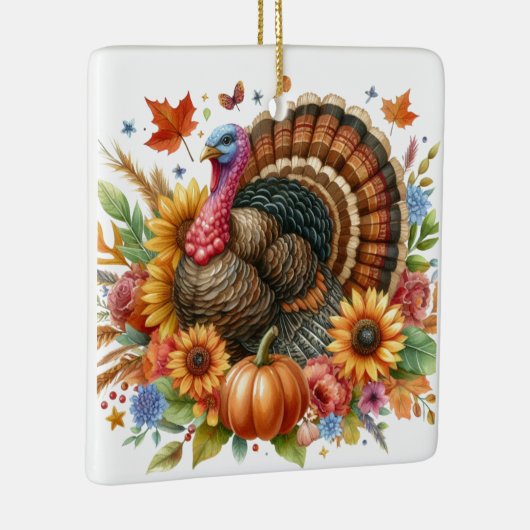 Kaleidoscoop Tom de Kalkoen Aandenken Keramisch Ornament (Rechts)