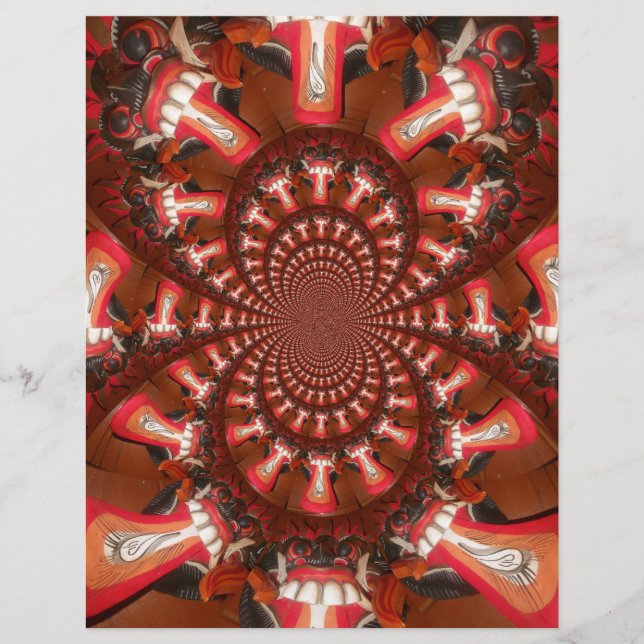Kaleidoscoop Tong Art Print/Grafisch (Voorkant)