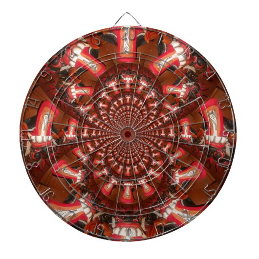 Kaleidoscoop Tong Art Print/Grafisch Dartbord (Voorkant)