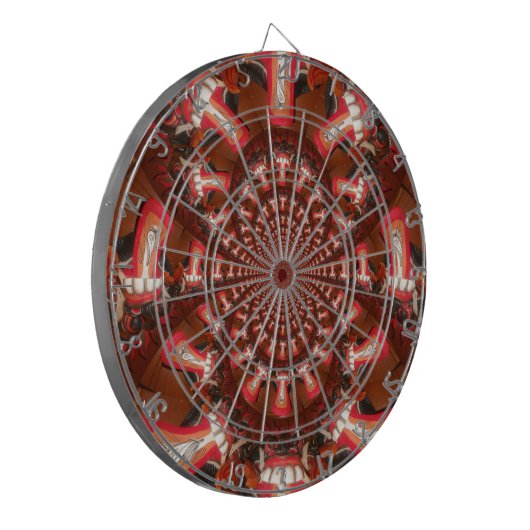 Kaleidoscoop Tong Art Print/Grafisch Dartbord (Voorkant Links)