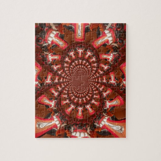 Kaleidoscoop Tong Art Print/Grafisch Legpuzzel (Verticaal)