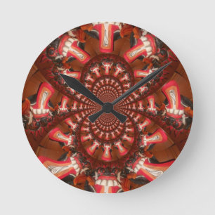 Kaleidoscoop Tong Art Print/Grafisch Ronde Klok