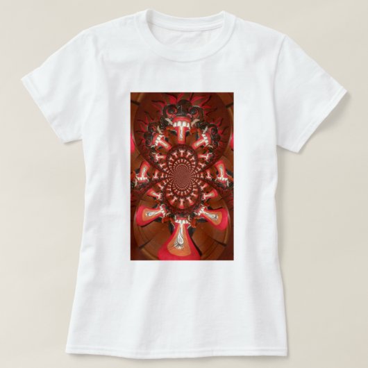 Kaleidoscoop Tong Art Print/Grafisch T-shirt (Design voorkant)