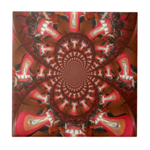 Kaleidoscoop Tong Art Print/Grafisch Tegeltje