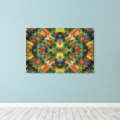 Kaleidoscoop van agapadusharen canvas afdruk (Insitu (Houten vloer))