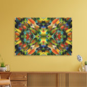 Kaleidoscoop van agapadusharen canvas afdruk (Insitu (Woonkamer))