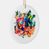 Kaleidoscoop van Butterflies Keramisch Ornament (Rechts)
