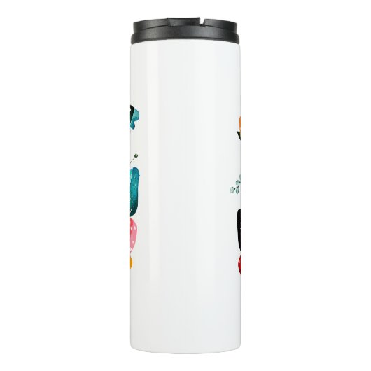 Kaleidoscoop van Butterflies Thermosbeker (Achterkant)