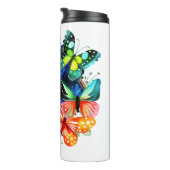 Kaleidoscoop van Butterflies Thermosbeker (Geroteerd rechts)