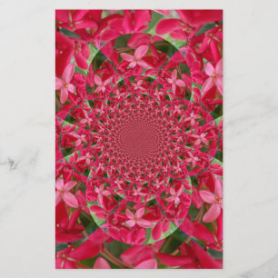Kaleidoscoop van Crimson: Bloed Milkweed Flower Ar Briefpapier