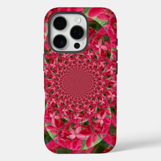 Kaleidoscoop van Crimson: Bloed Milkweed Flower Ar Case-Mate iPhone Case (Achterkant)