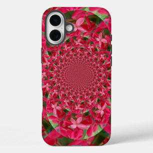 Kaleidoscoop van Crimson: Bloed Milkweed Flower Ar iPhone 16 Plus Hoesje