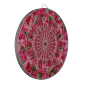 Kaleidoscoop van Crimson: Bloed Milkweed Flower Ar Dartbord (Voorkant Links)