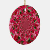 Kaleidoscoop van Crimson: Bloed Milkweed Flower Ar Keramisch Ornament (Rechts)