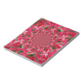 Kaleidoscoop van Crimson: Bloed Milkweed Flower Ar Notitieblok (Linkerzijde)