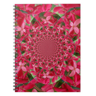 Kaleidoscoop van Crimson: Bloed Milkweed Flower Ar Notitieboek
