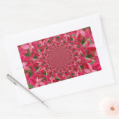 Kaleidoscoop van Crimson: Bloed Milkweed Flower Ar Rechthoekige Sticker (Envelop)