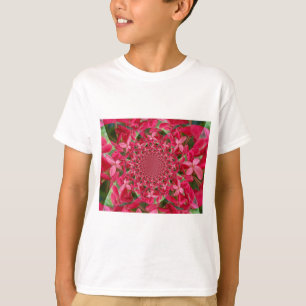 Kaleidoscoop van Crimson: Bloed Milkweed Flower Ar T-shirt