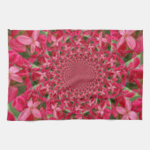 Kaleidoscoop van Crimson: Bloed Milkweed Flower Ar Theedoek (Horizontaal)