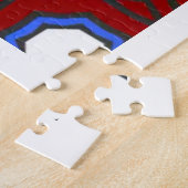 Kaleidoscoop van deel vier 10 legpuzzel (Zijkant)